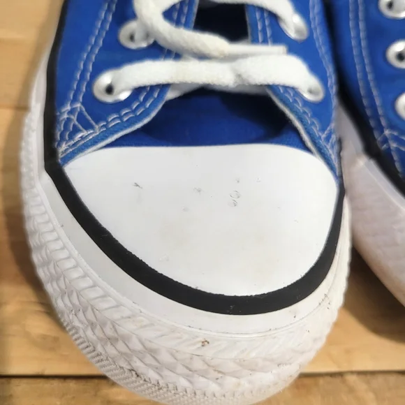 Converse All Star Chuck Taylor Blue Sneakers Low Top Canvas Shoes Women's Size 6 - Picture 6 of 12